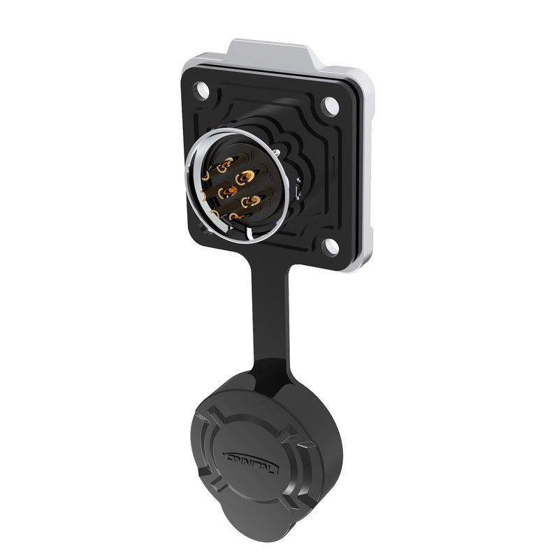 CNLINKO LP16 8-Pin Reverse Mount Female Plug and Male Socket for Automotive Machinery Outdoor Use IP68 Waterproof Circular Connector Metal Shell Quick-Connect Aviation Connector (8-Pin) - Image 3